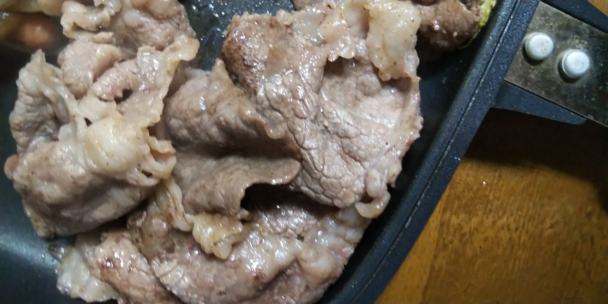 牛肉のおろしショウガ汁、醤油・岩塩焼き