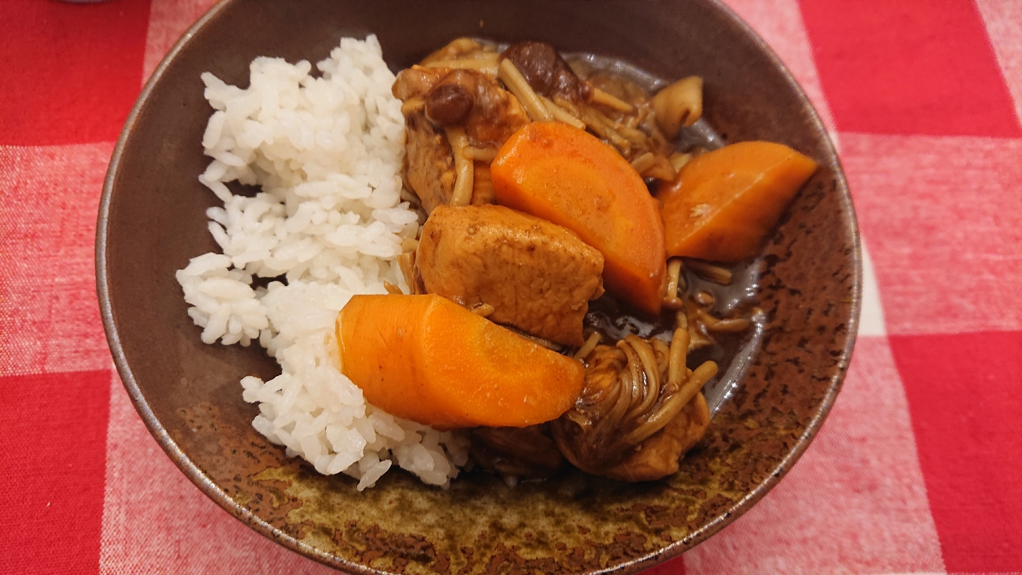 圧力鍋で★我が家のずぼらキノコカレー