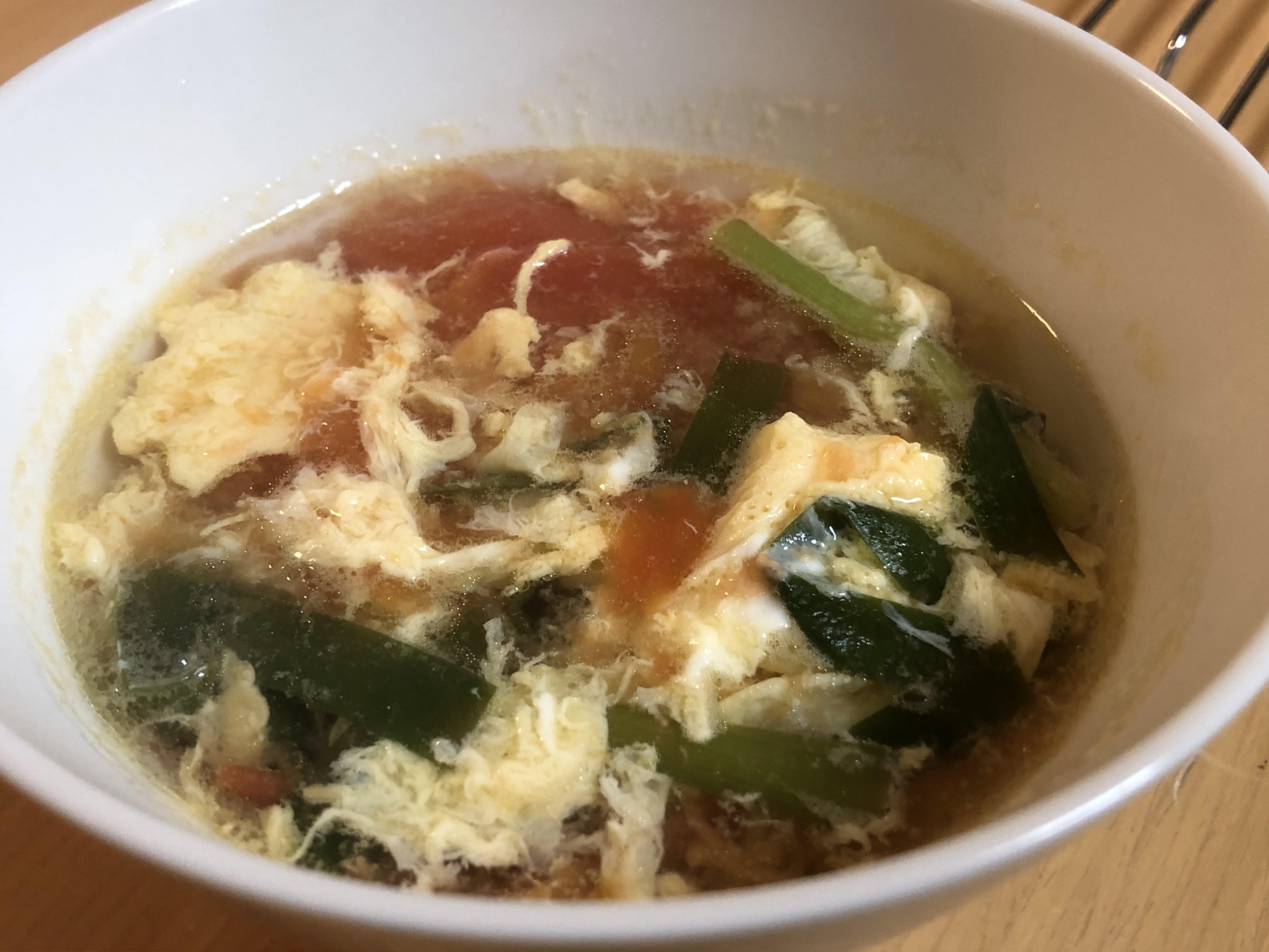 【現地の味】トマトが美味しい！中華スープ