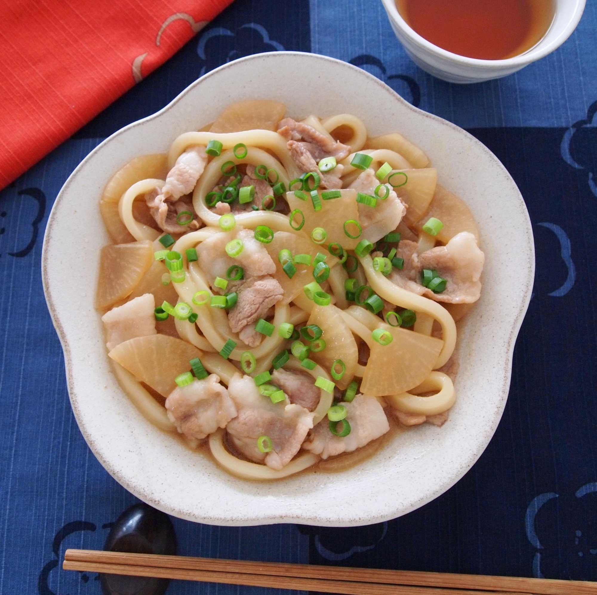 豚バラ大根うどん