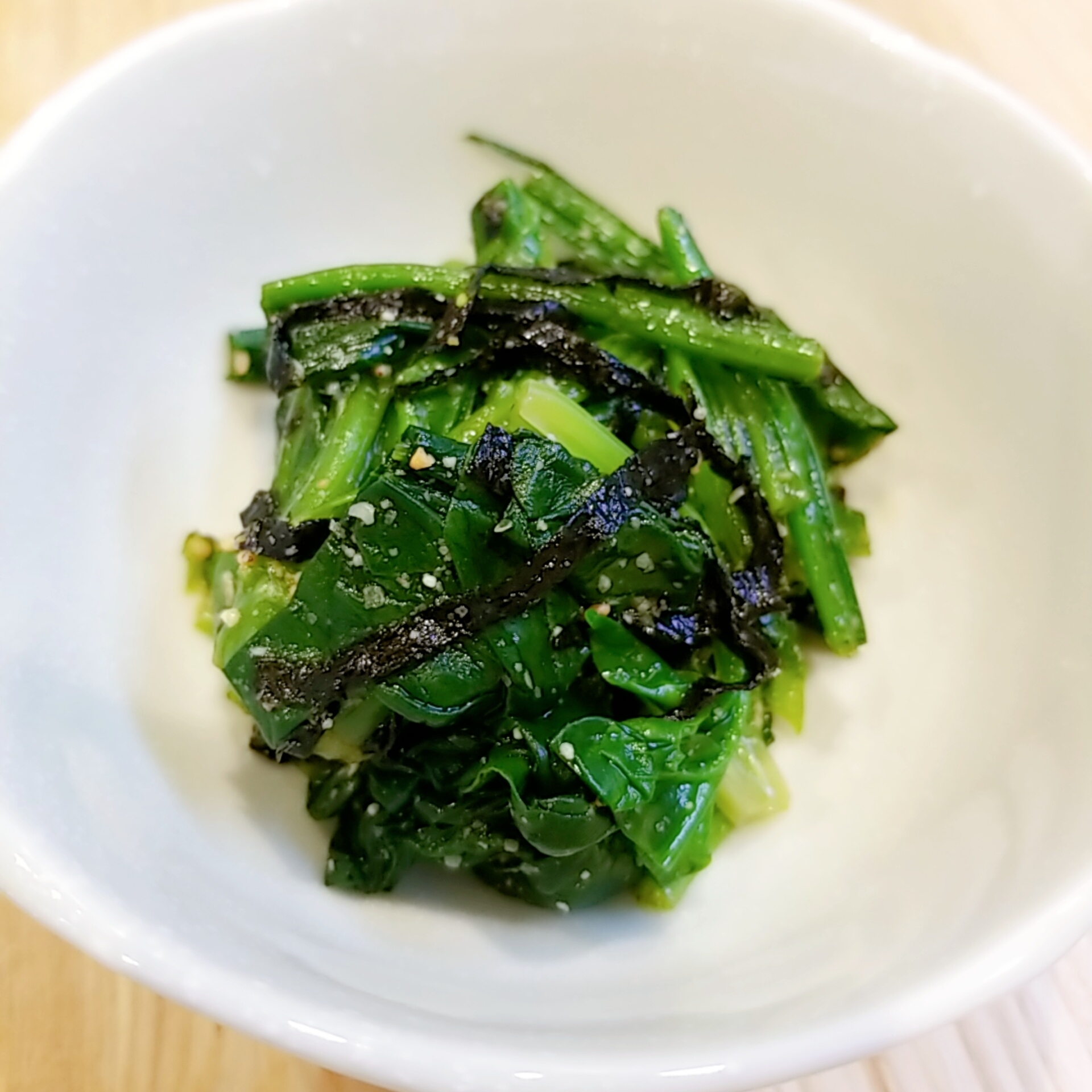 海苔が香る♪ほうれん草の磯香和え