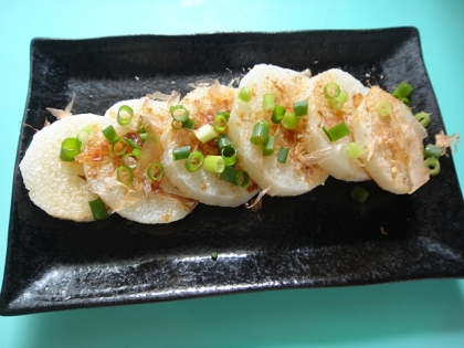 焼き長芋のおかかぽん酢がけ