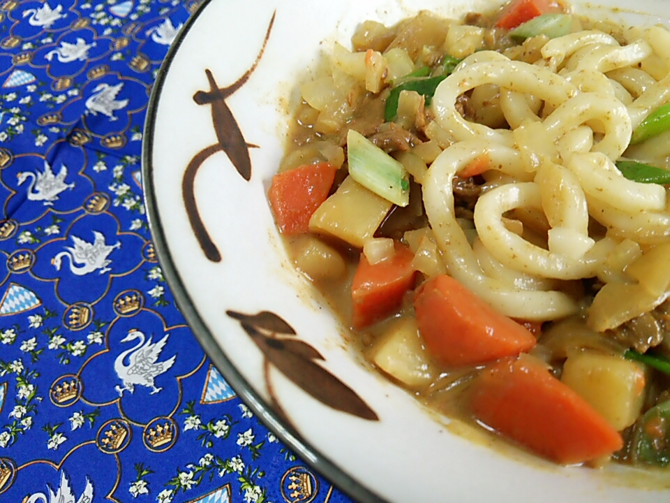 余ったカレーで！カレーうどん♪