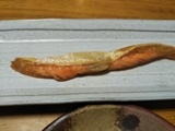 秋鮭ハラスの塩焼き