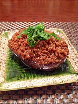 美味しい 米なすの肉みそ田楽 レシピ 作り方 By ちゃちゃまる 楽天レシピ