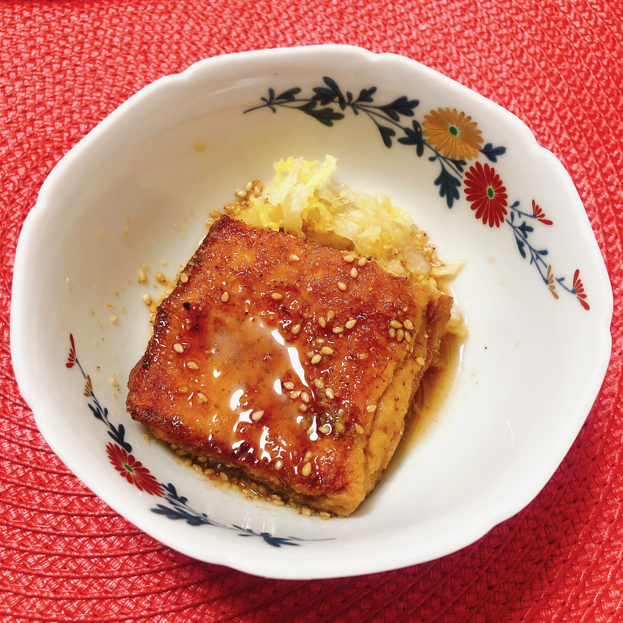 厚揚げ甘辛煮物