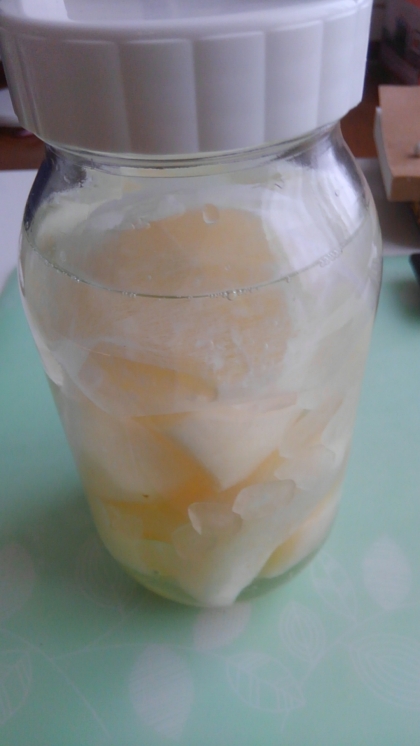 自己流で作った時は梨の風味がなく失敗(>_<)
こちらのレモン入りレシピを参考にさせて頂きました。