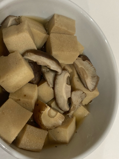 しいたけを入れて作る！高野豆腐の煮物