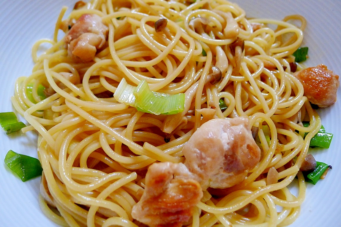 鶏肉の柚子こしょうパスタ