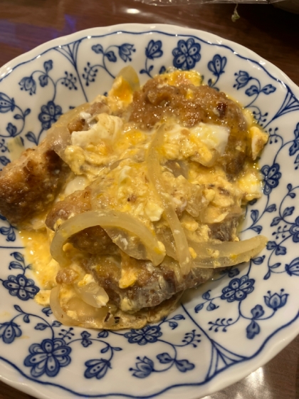 豚細切れでカツ丼