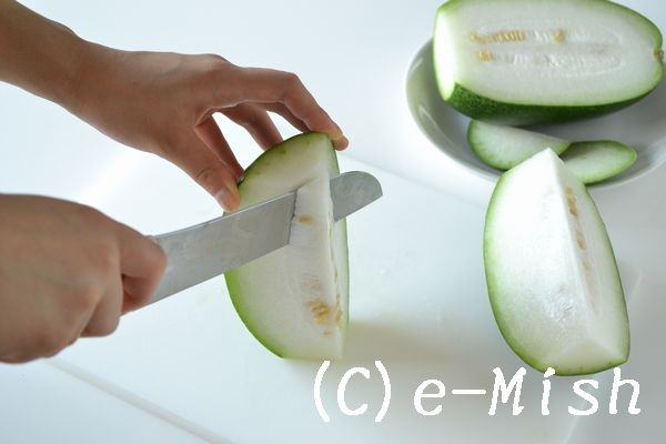 冬瓜(とうがん)の切り方