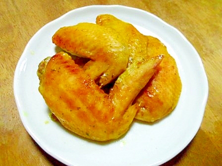 鶏手羽のグリル焼き　カレー風味