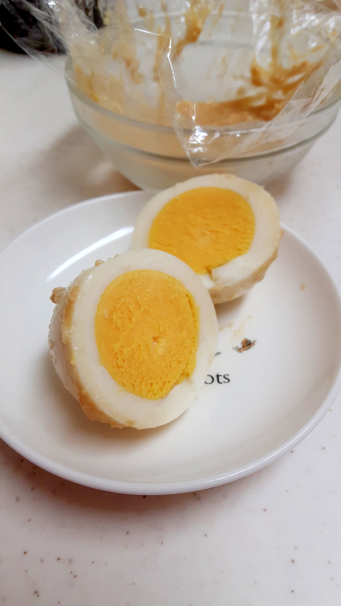 簡単 ゆで卵1個からok にんにく味噌漬け レシピ 作り方 By Acchan66 楽天レシピ