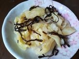 キャベツの塩昆布漬け