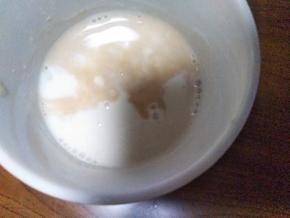 生姜と黒蜜ときな粉のホットミルク