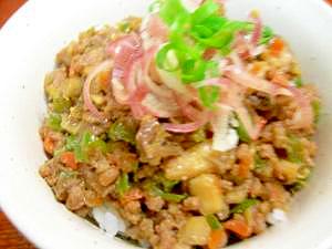 ★味噌が香ばしい★肉味噌小丼