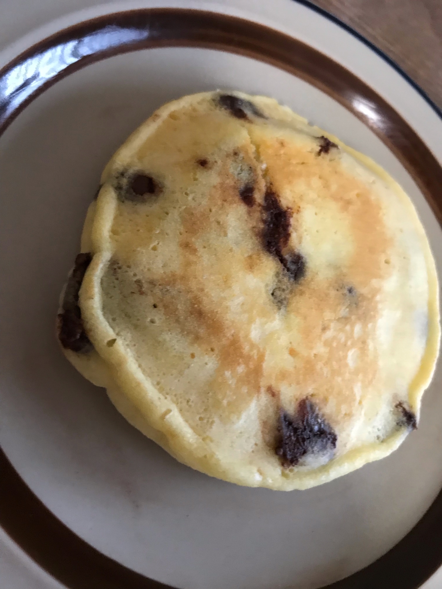 ビターチョコで作るホットケーキ