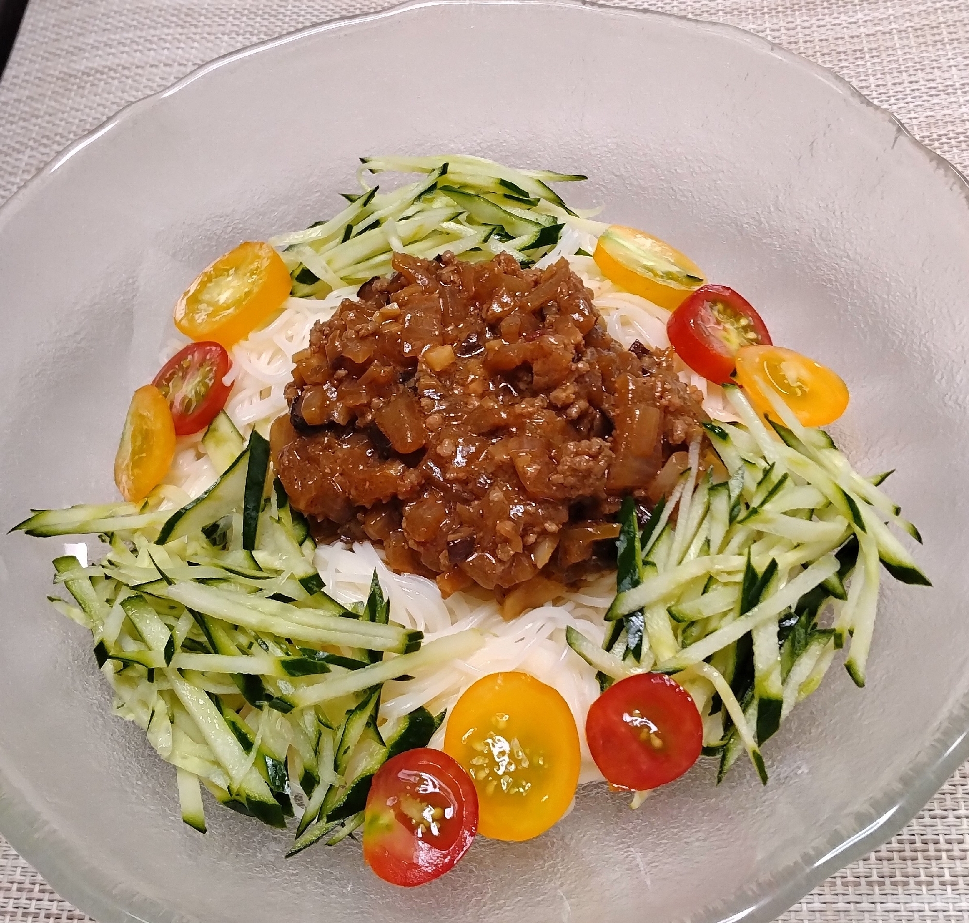 そうめん（ジャジャ麺風）