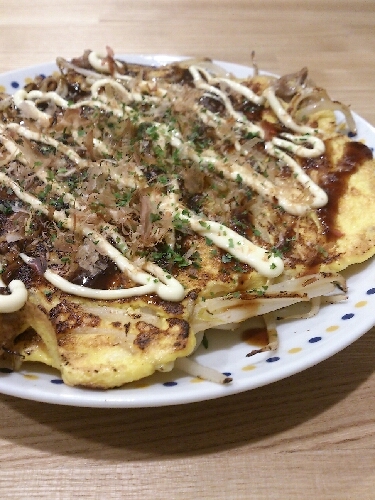 もやしと豚肉のとんぺい焼き