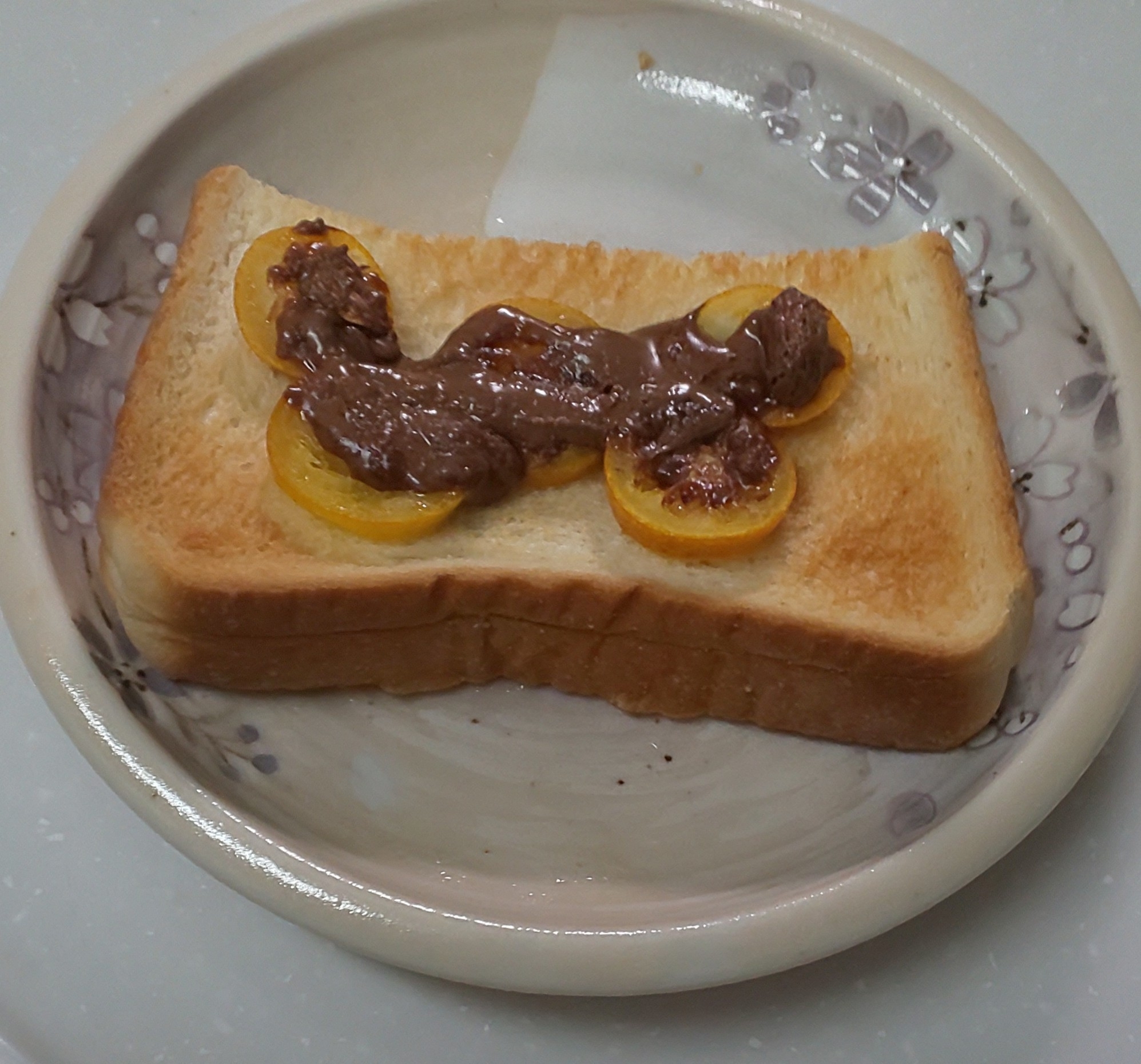食パン☆きんかん☆落花生チョコレート