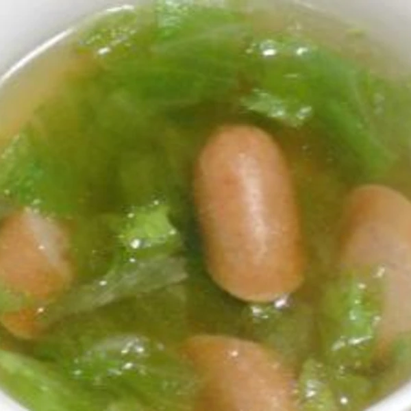ささっと簡単 朝ご飯 レタスとウインナーのスープ レシピ 作り方 By 幸ばぁちゃん 楽天レシピ ささっと簡単 朝ご飯 レタスとウインナーのスープ レシピ 作り方 By 幸ばぁちゃん 楽天レシピ