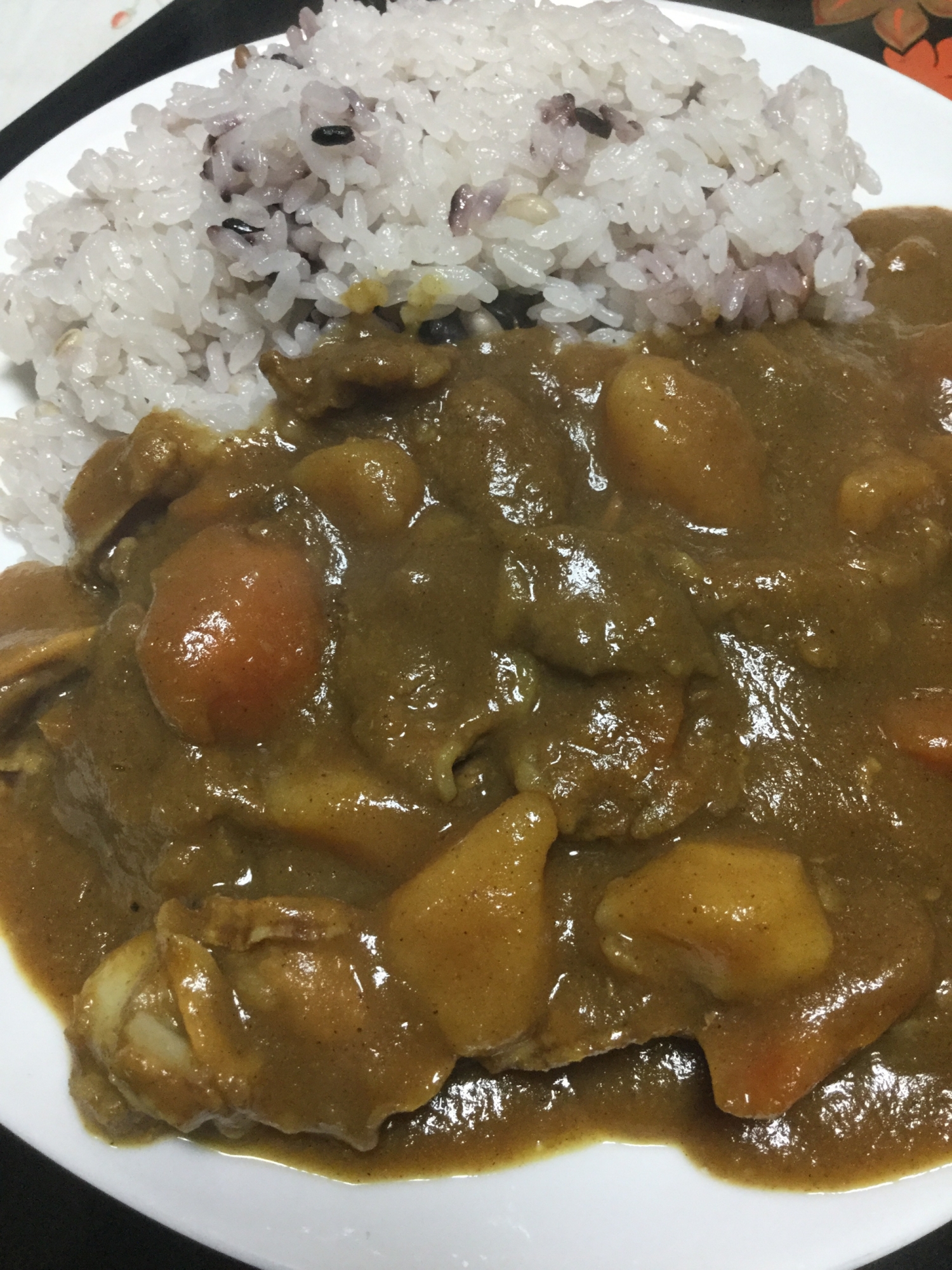 ベビーホタテでカレー