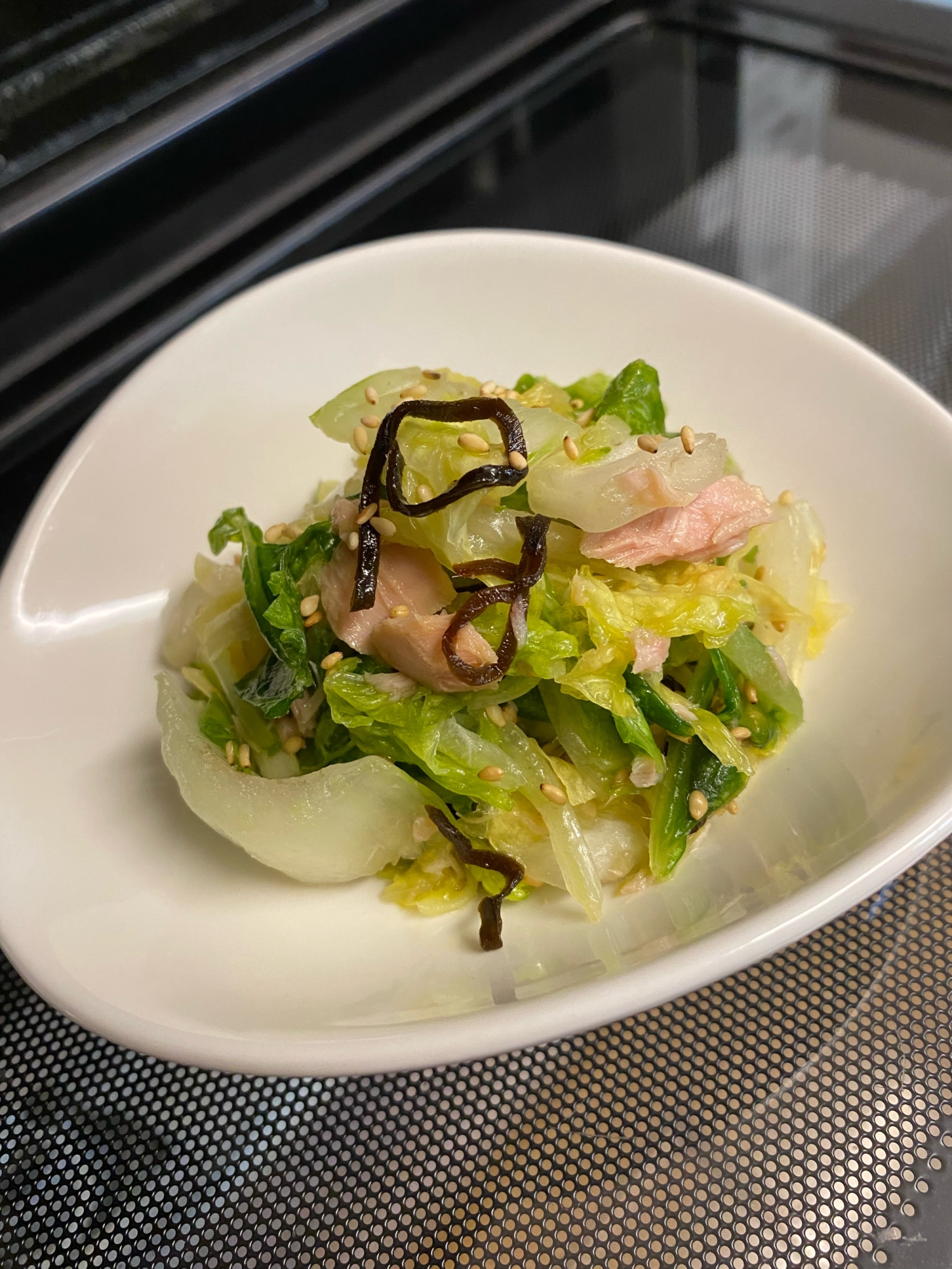 モリモリ食べよう❣️白菜とシーチキンの塩昆布サラダ