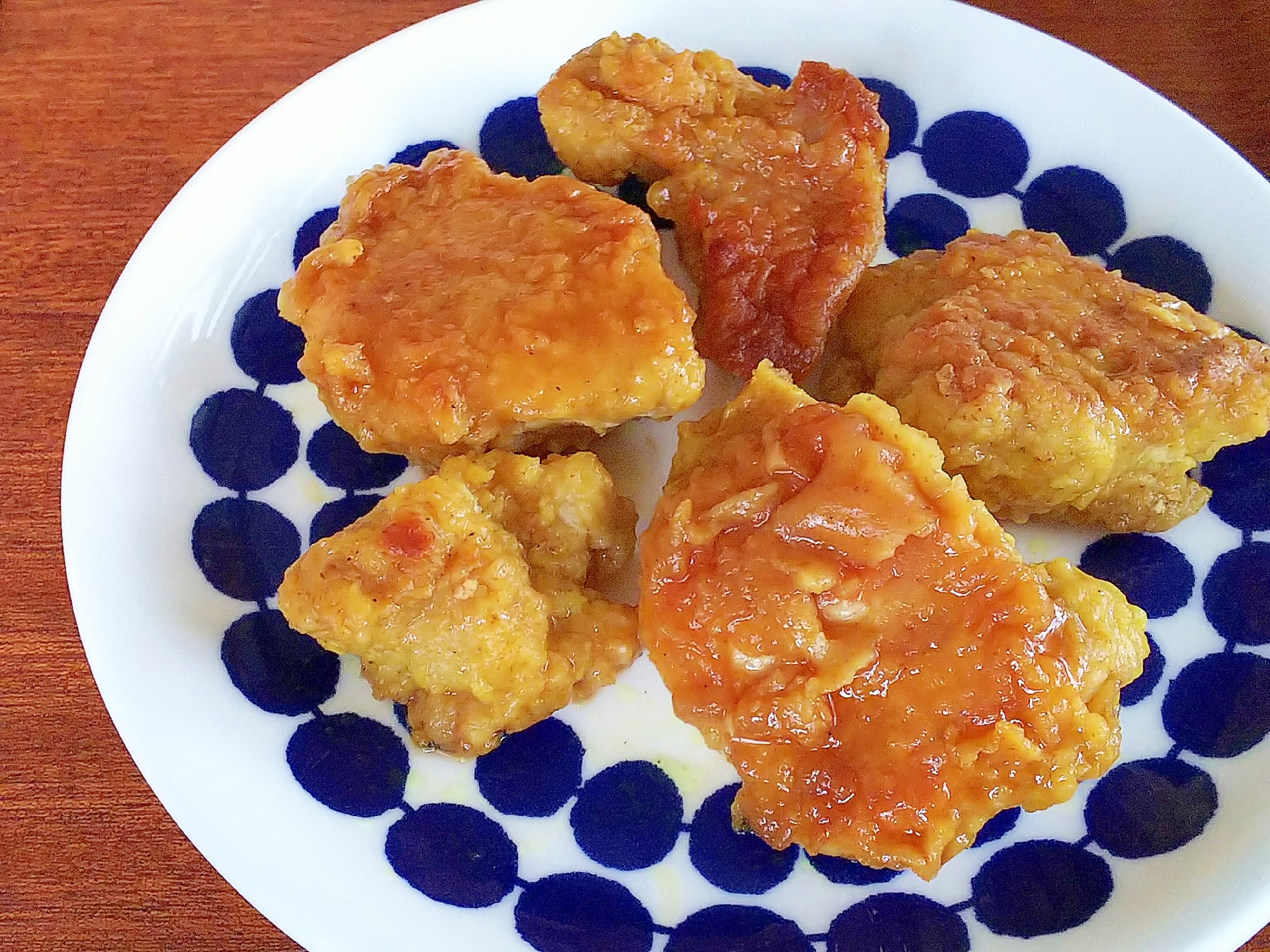 絶品♪カレーが香ばしい♪鶏むね肉の照り焼きチキン