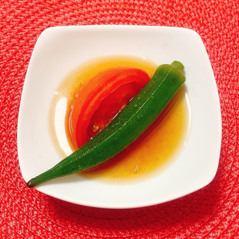 トマトおくら煮浸し