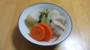 素朴に 小かぶの塩豚煮