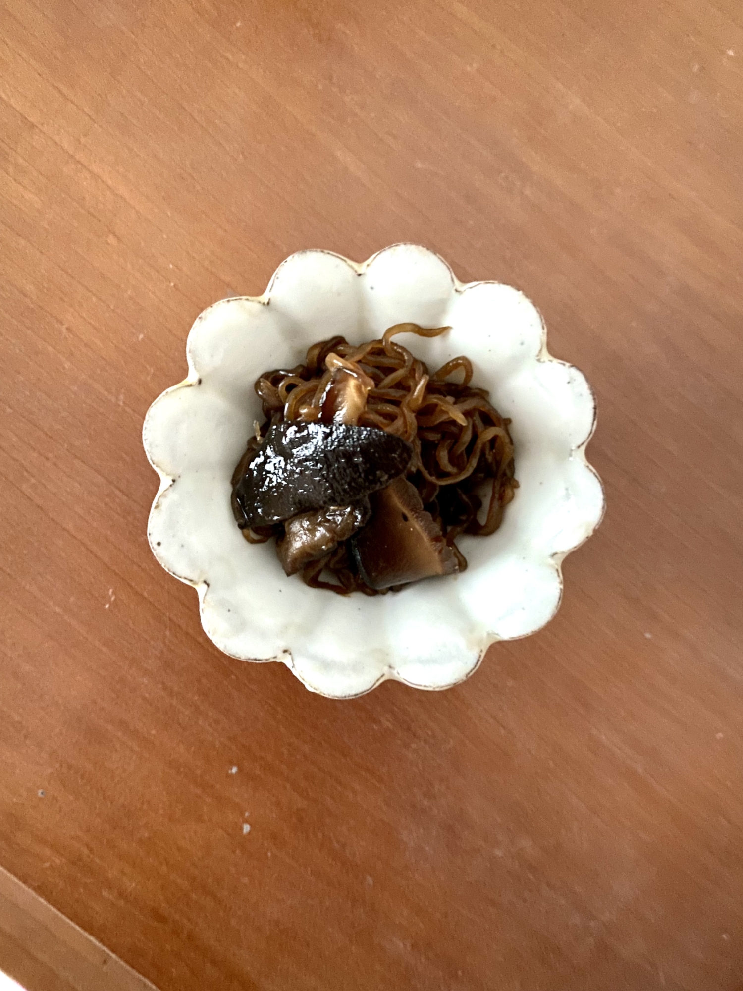花椒香る!しいたけとしらたきの甘煮