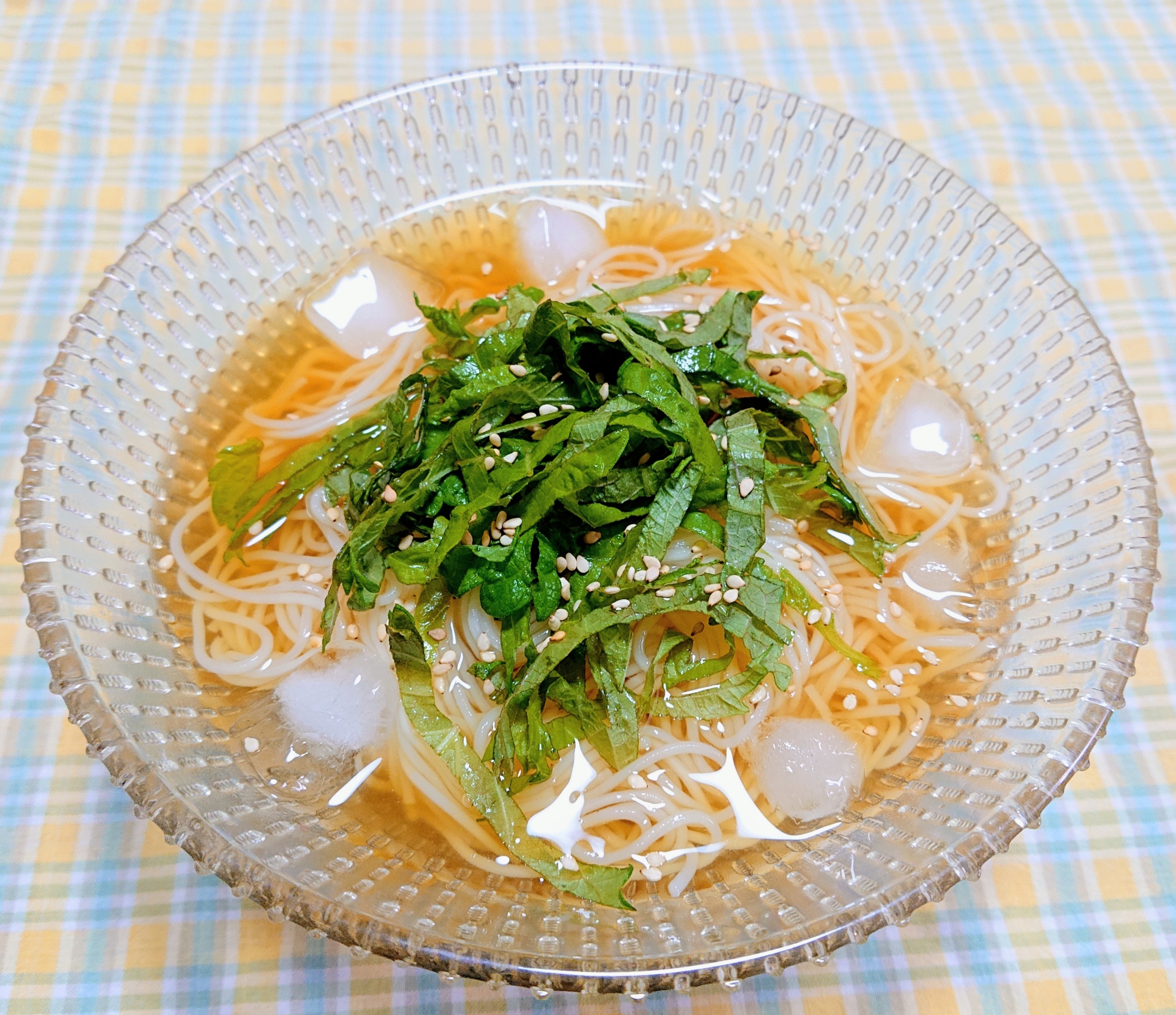 暑い日に☆ゴマしそ素麺