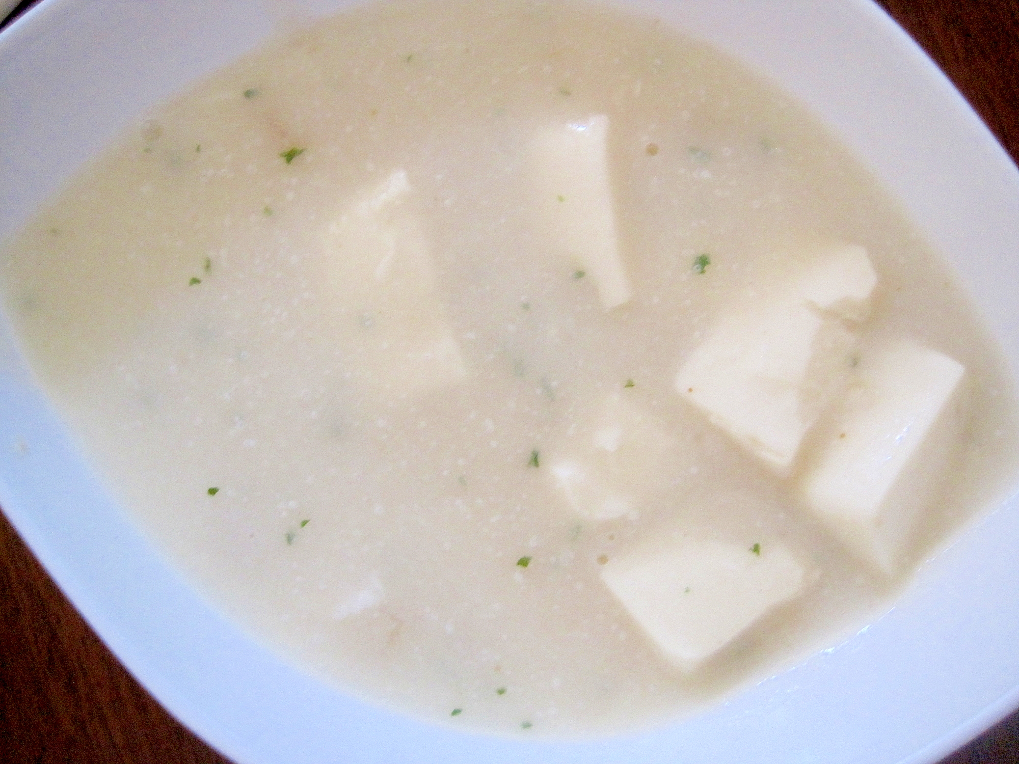 豆腐のミルクスープ