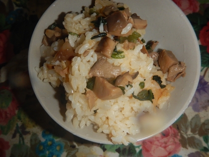 もち米効果☆　モチモチっと旨い「松茸ご飯」
