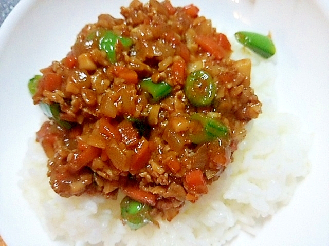 野菜たっぷりキーマカレー