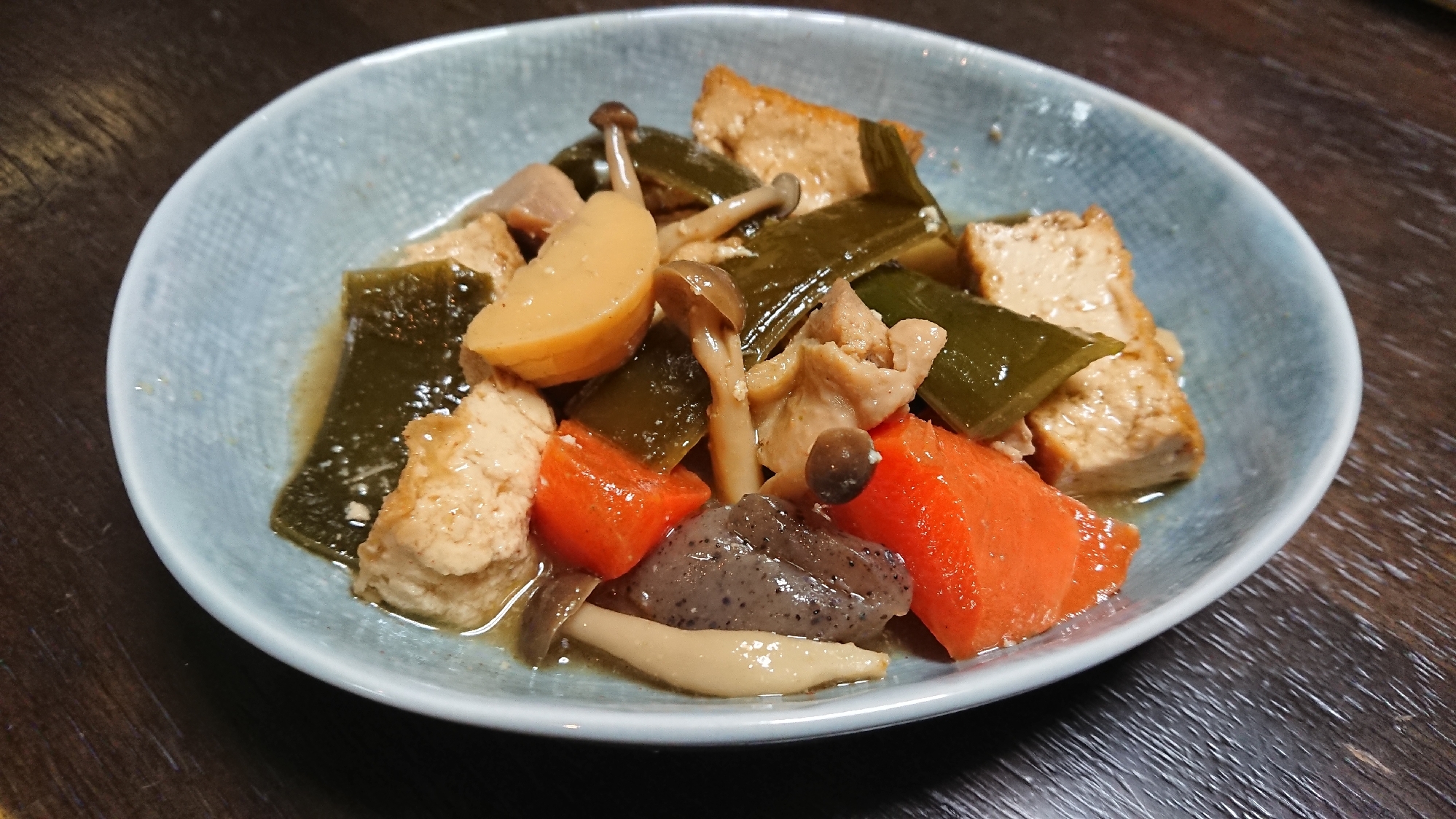 茎ワカメと厚揚げの煮物