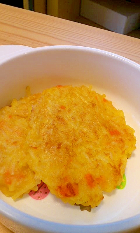 離乳食後期 パクパク コーンとパスタのお焼き レシピ 作り方 By ドーベル 楽天レシピ