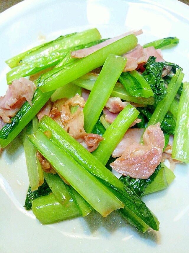 小松菜のソテー にんにくバター醤油風味 レシピ 作り方 By Yasuyo Anpan 楽天レシピ