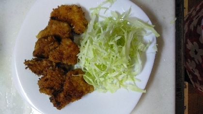 油が少なくても、カラット揚がりとっても美味しかったです。
ちょっと揚げすぎでしょうか？
