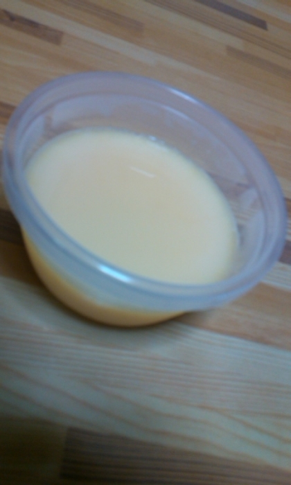 ゼリーのように簡単に作れました！
1日冷蔵庫に入れてると黄色が濃くなって美味しそうでした。
また作りたいです(笑)