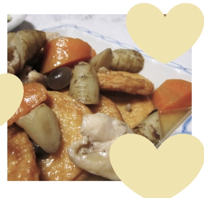 amnos73様、根菜の煮物を作りました♪♪
とっても美味しいレシピ、ありがとうございます！！
良い午後をお過ごしくださいませ☆☆☆