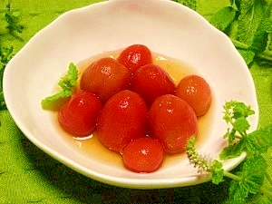 フルーティー☆トマトのリンゴ酢シロップ漬け