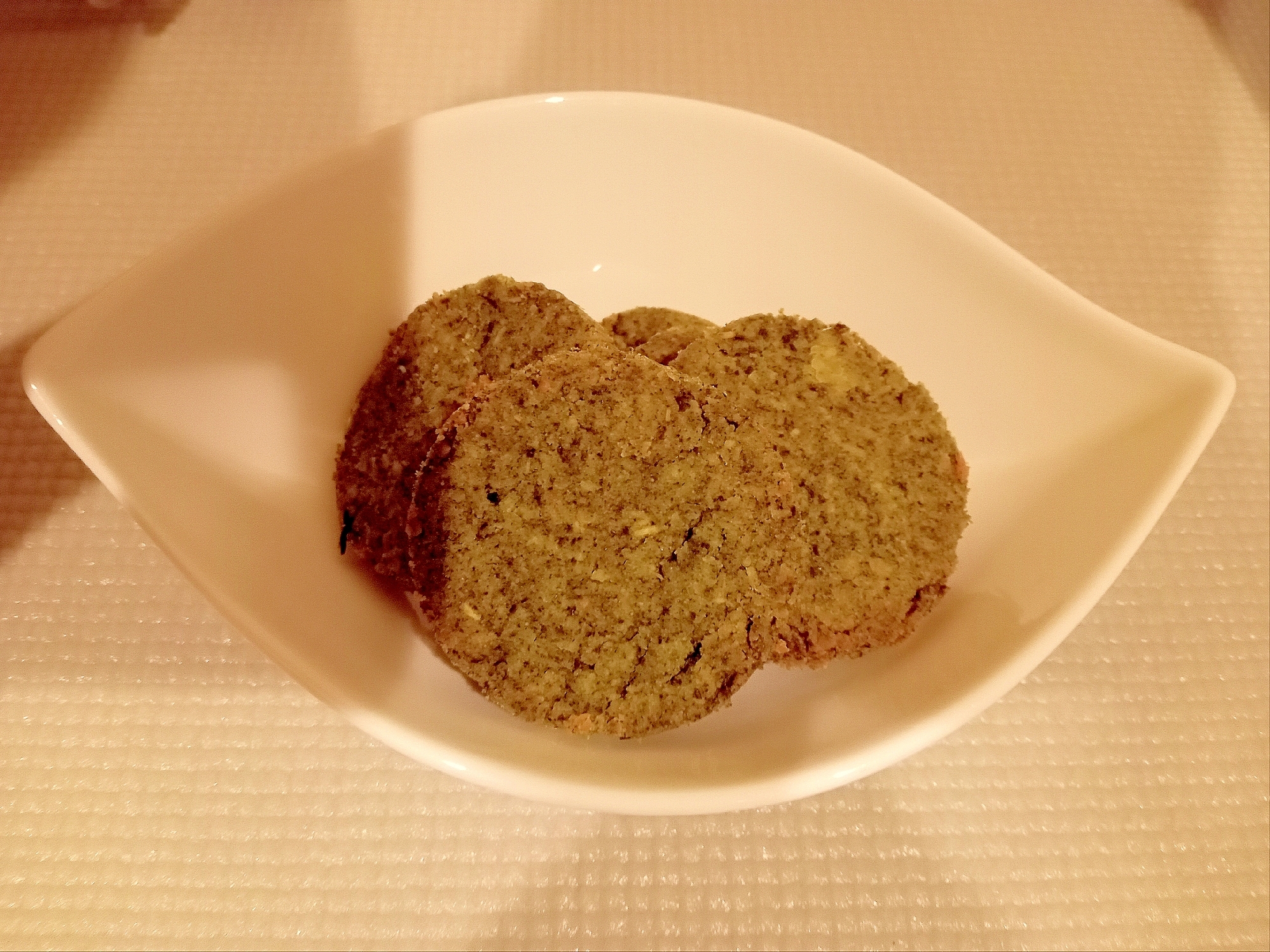 グルテンフリー！米粉の緑茶ココナツサブレ