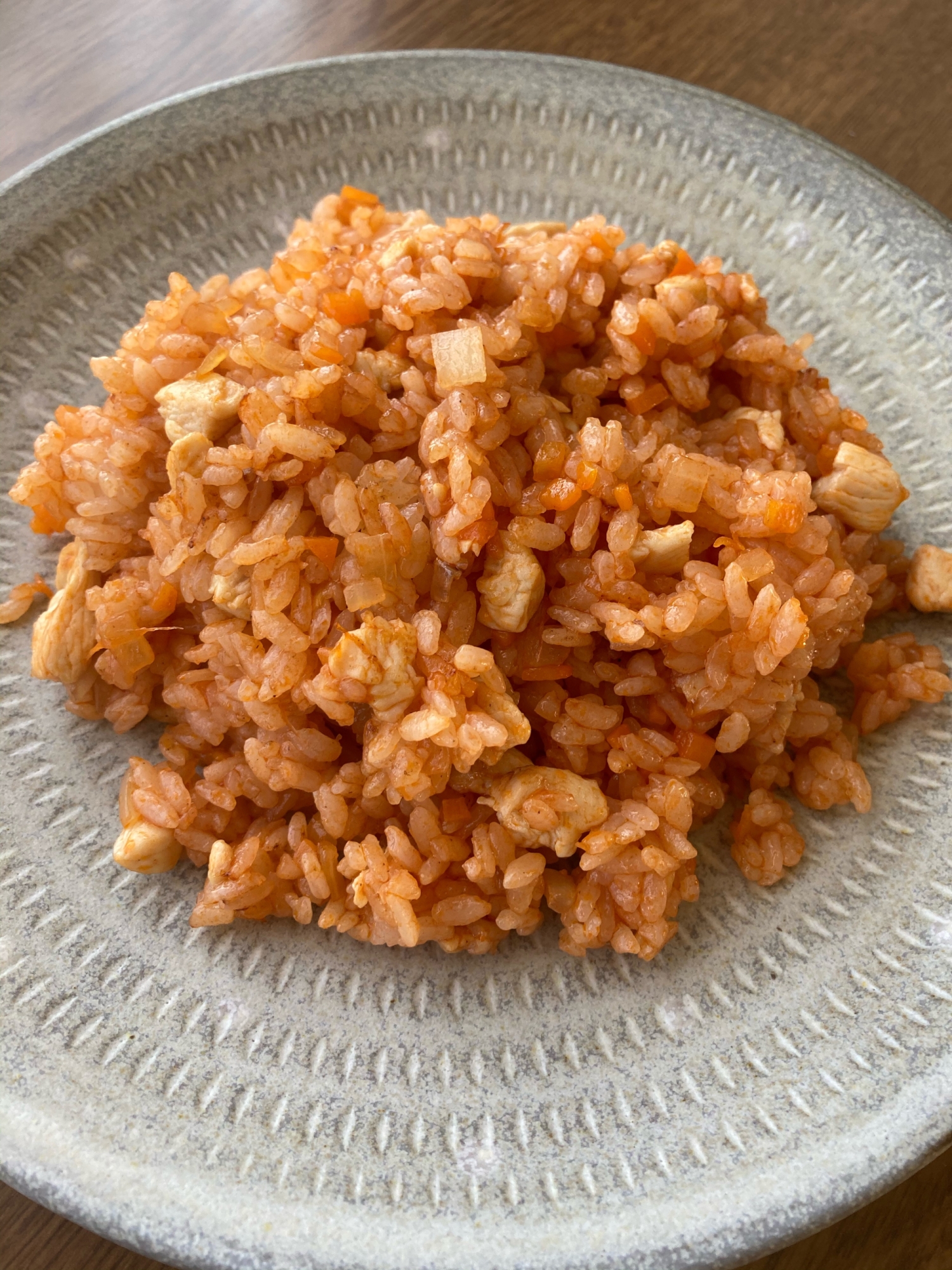 子供も大好き!ササミで作るチキンライス♫