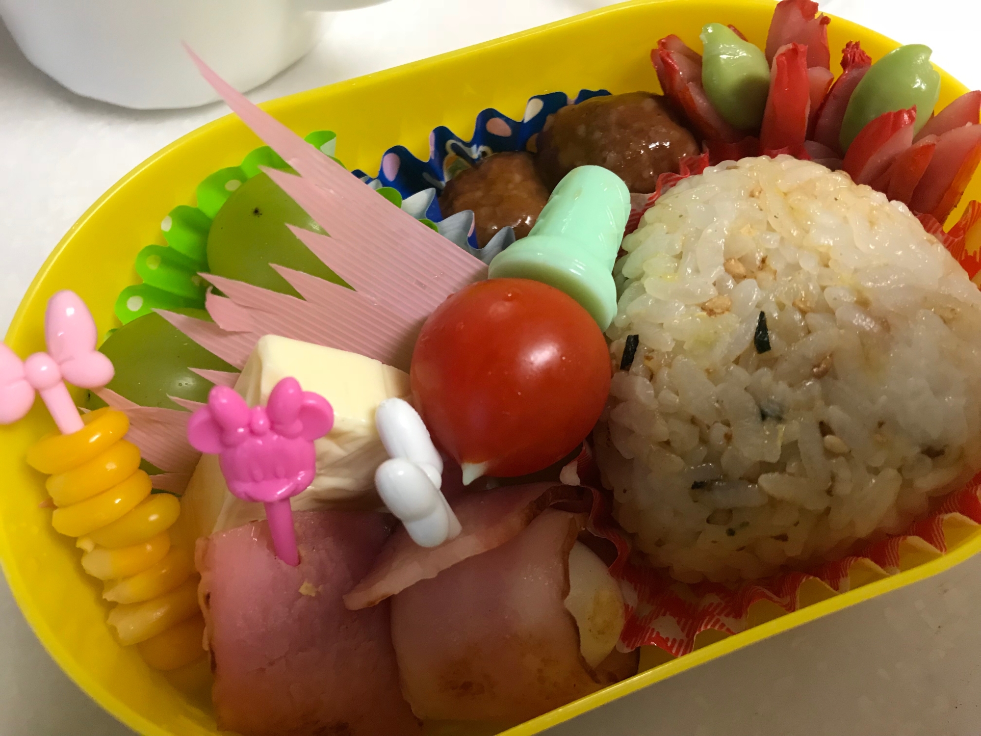 娘の時短幼稚園弁当