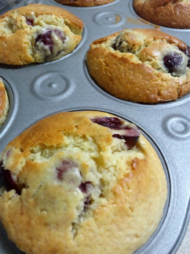 アメリカンチェリーとチョコレートのマフィン レシピ 作り方 By 耳丸7680 楽天レシピ