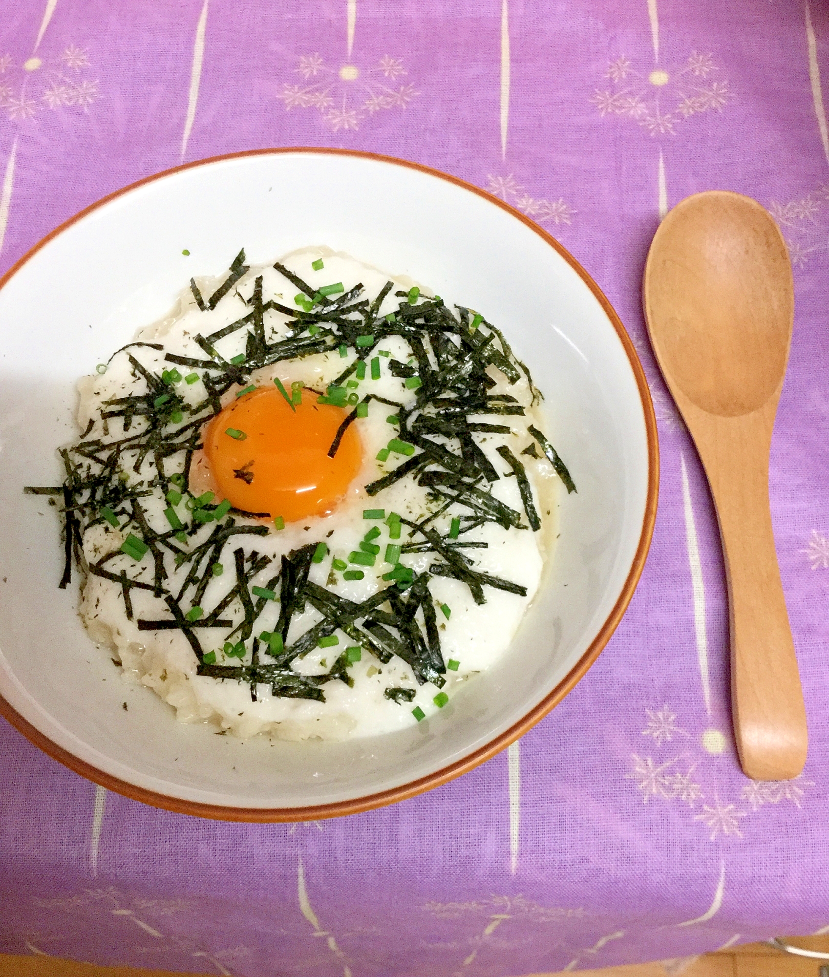 ふんわりトロ〜リ♪長芋の卵お粥