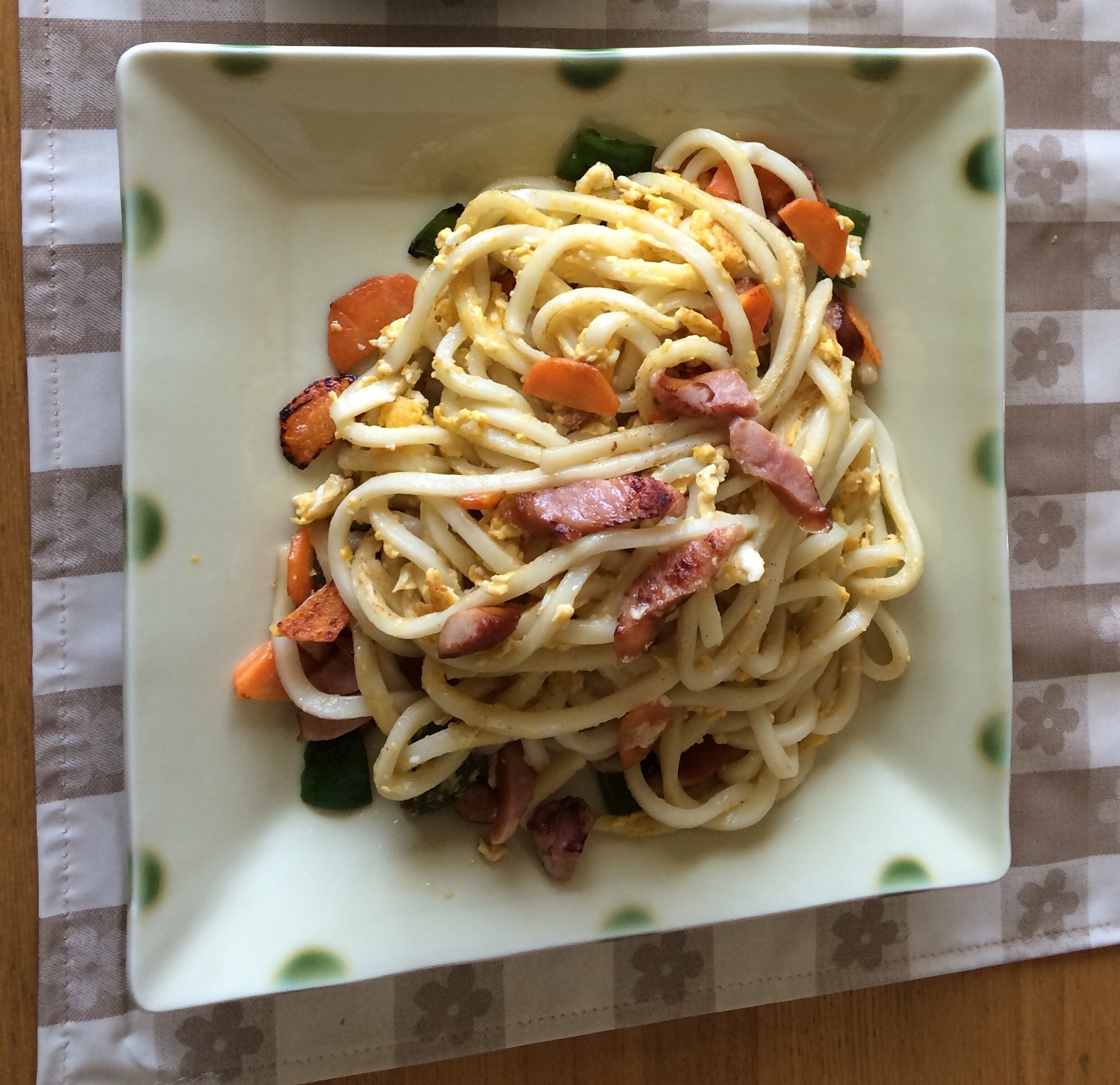 かんたん卵焼きうどん