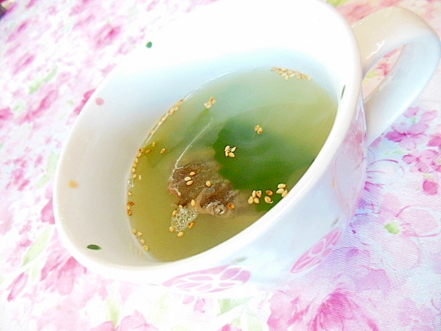 ほんだしde 鱈とワカメの生姜スープ レシピ 作り方 By 小太郎1212 楽天レシピ ほんだしde 鱈とワカメの生姜スープ レシピ 作り方 By 小太郎1212 楽天レシピ