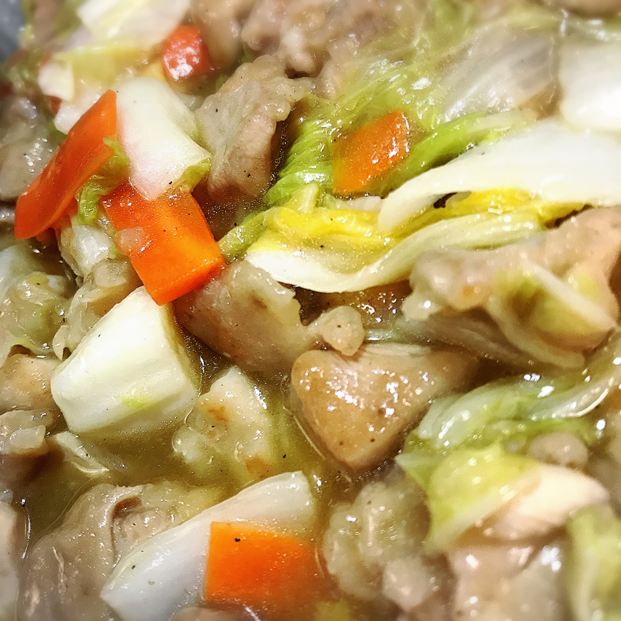 節約!鶏肉と白菜の中華あんかけ!中華丼風!